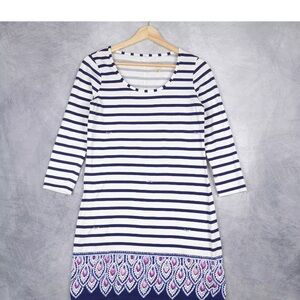 Long sleeve striped dress